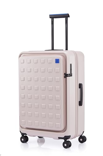 Image of Samsonite Red TOIIS M Expandable 75 Cms Large Check-in Polycarbonate Hard Sided 8 Wheel Spinner Luggage /Suitcase /Trolley Bag (Petal Pink) (Double Wheel), Pink