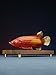 QETGISLL Sculpture Statues and All Copper Arowana Ornament Copper Handicraft Statue