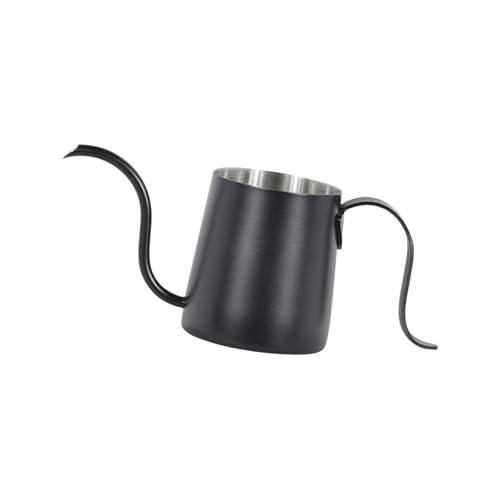 Oxxggkao Tetera de café inoxidable de 250 ml, plan compacto para elaboración casera y vertido manual preciso, hervidor de café con mango ergonómico para uso doméstico