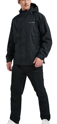 Regenpak (jas en broek), absoluut waterdicht, olijf, S