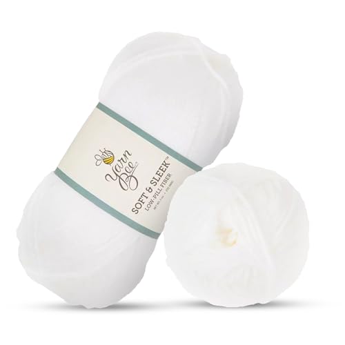 Hobby Lobby White Yarn Bee Soft & Sleek Yarn, 186 Yards