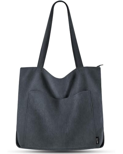 Prite Handtasche Damen Tote Bag Shopper Groß Umhängetasche Cord...