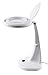 Produktbild Showlite LL-3043D LED Tisch Lupenleuchte 6W 3 Dioptrien (Tisch Lupenlampe, 10 cm Linse, 30 SMD LEDs, 1,75-fache Vergrößerung) weiß