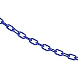 Mr. Chain Plastic Barrier Chain, Blue, 3/4-Inch Link, 50-Foot (00006-50)