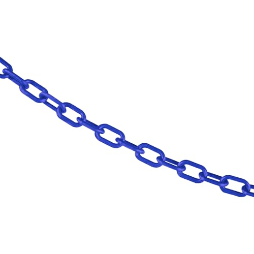 Mr. Chain Plastic Barrier Chain, Blue, 3/4-Inch Link, 50-Foot (00006-50)