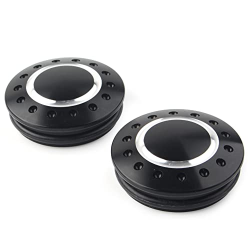 Couvercle de boulon de pivot de bras oscillant en aluminium noir - 5