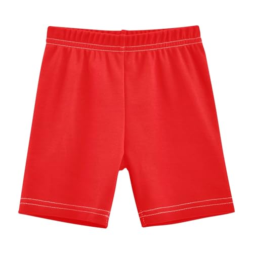 Red Cartwheel Shorts for Girls Bike Shorts Breathable Under Dress Dance Short Size 10