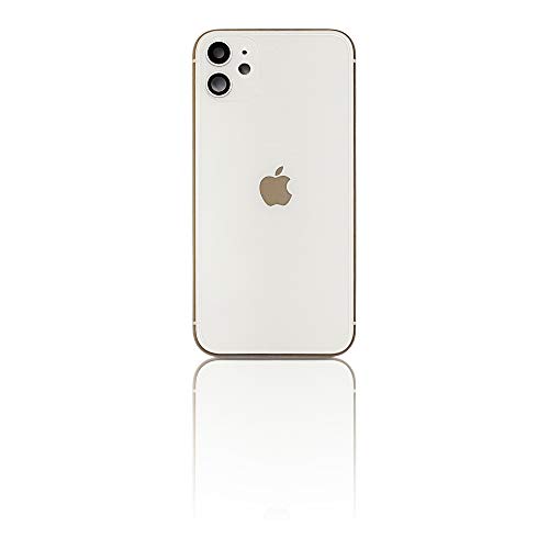 E&B Housing for iPhone 11 Back Battery Cover Mid Frame Assembly Replacement (White)