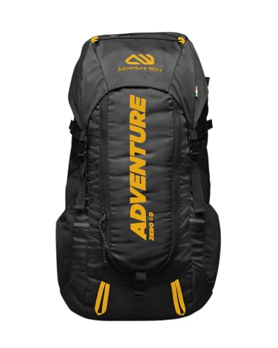 Image of Zero 60L Rucksack for Men and Women | Ideal for Multiday Hiking, Trekking, Camping & Travel - Black