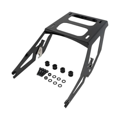 Porte-bagages arrière double niveau noir et chrome pour Softail Sport Glide FLSB 2018-2023