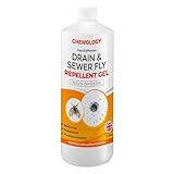 Ultra-Strong Fruit Fly & Drain Fly Gel – 1L All-Natural Drain Treatment, Eliminates Gnats, Sewer Flies & Breeding Grounds, Safe for All Drains, Fast-Acting Fruit Fly Repellent