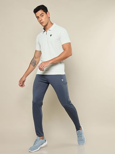 Image of TECHNOSPORT Men's Polyester Slim Fit Polo T-Shirt - (P691 P) Pack of 1