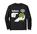 Dishonest Frog Behave No Frog Meme Funny Cartoon Design Long Sleeve T-Shirt