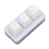 Pssopp Standardowa Klawiatura OSU, Klawiatura Mini USB z Podświetleniem RGB, Programowanie Makr do Użytku Biurowego i Gier, Obsługuje i OS X (WHITE)