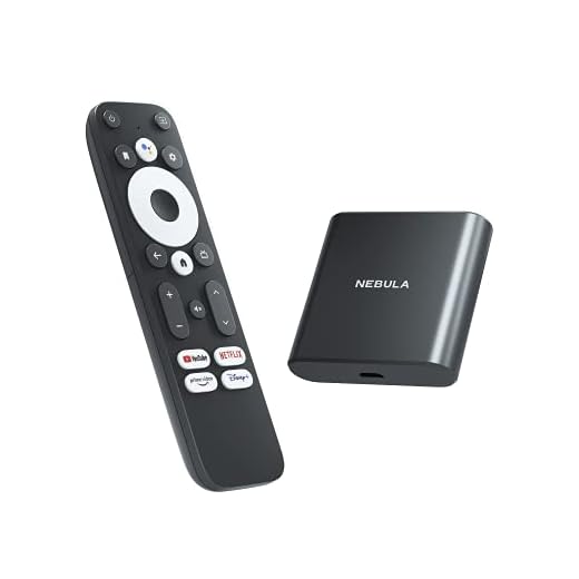 Nebula 4K Streaming-Dongle mit HDR, Streaming-Adapter, Powered by Android TV, über 7000 Apps, Kompatibel mit Google Assistant, Dolby Digital Plus, Plug-In Smart TV mit 2GB RAM & 8GB ROM Speicherplatz