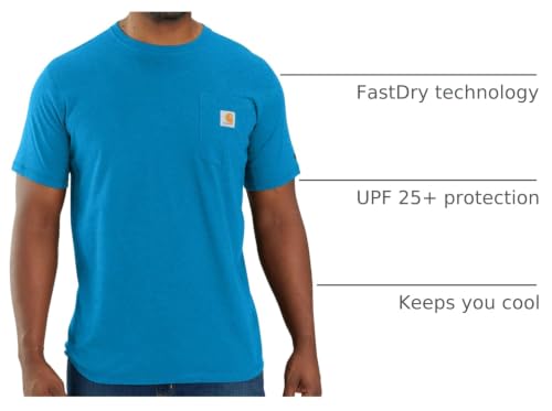 Image of Carhartt Men's Force Relaxed Fit Midweight Short-Sleeve Pocket T-Shirt