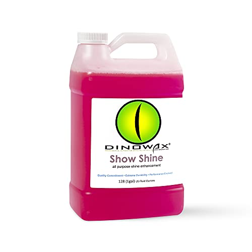 Dinowax - Show Shine, All Purpose Shine Enhancement, Car Wash Detail Spray, Car Detailer Spray, Car Detailing Supplies, Strawberry Shortcake Scent, Clean Collection, 128 oz