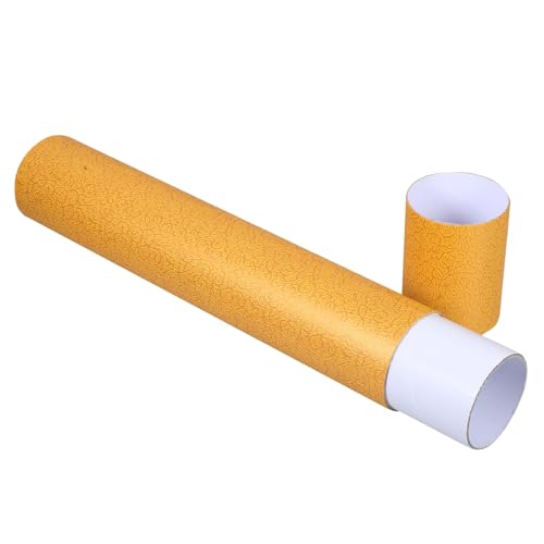 VILLCASE Portable Painting Storage Tube Plastic Mailer Tube for Posters Artwork Carrying Case Round Design