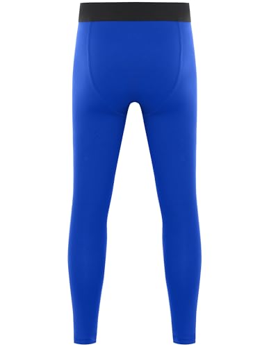 Boys Compression Leggings, Youth Athletic Basketball Base Layer Pants, Kids Quick Dry Tights for Sports Football2