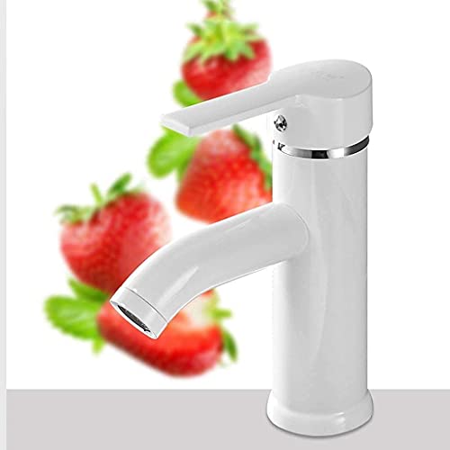 Mitigeur d'évier de cuisine blanc à bec pivotant pour un nettoyage optimal - 4
