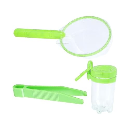 Kisangel 2sets Outdoor Explorer Kit Bug Viewer Boys and Girls Catcher Net Collection Box Tweezers for Lore Learning Educational Toy for Boy Girl's Collection