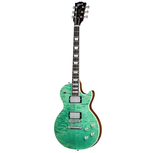 Les Paul Modern Figured Seafoam Green - Single Cut Electric Guitar