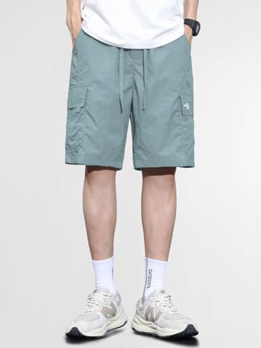 Image of TAGDO Men's Cotton Cargo Shorts with Multi Pockets | Lightweight Casual Outdoor Shorts Pant for Men | Elastic Waist Drawstring Utility Shorts for Hiking, Camping and Daily Wear (2048)