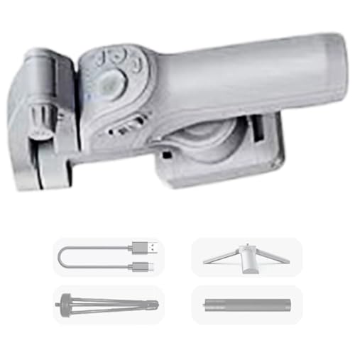 ZEPFJHE Portable 3Axis Gimbals Stabilisateurs AI Automatique Contrôle sans Fil Idéal pour L'action Caméra Smartphone du Visage Stabilisateur De L'appareil Photo pour VLOG