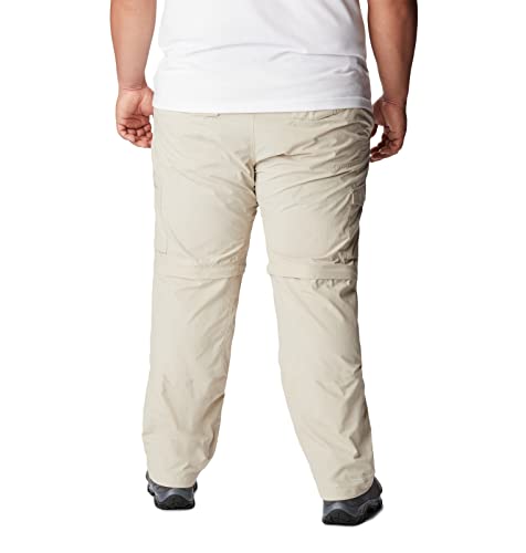 Image of Columbia Men's Silver Ridge Convertible Pant, Breathable, UPF 50 Sun Protection, Fossil, 34x28