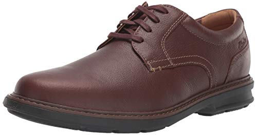Preisvergleich Produktbild Clarks Herren Rendell Plain Oxford, Mahagoni-Leder, 44 EU
