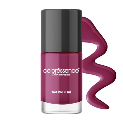 Image of Coloressence Cute Coats Long Lasting Nail Paint | Chip Resistant | Quick Dry | One Swipe Application | Toxin Free|Electric Pink-6ml