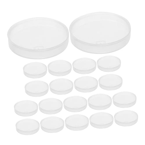 Gogogmee 20Pcs Transparent Plastic Glue Dispenser Tray Convenient Glue Quilling Plate for Paper Crafting Durable Small Trays for Tacky Glue and Adhesives