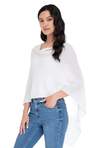 Image of CLAUDIA NICHOLE Womens 100% Cashmere Dress Topper - Cashmere Poncho Wrap