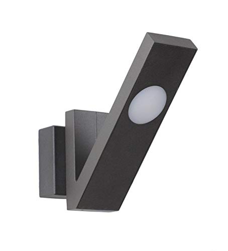 Image of ELIANTE Metal Outdoor Grey Wall Light 12702 for Living Room, Bedroom, Dining Room, Kitchen | 2 Years Warranty | Inbuilt LED