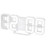 ✔Reloj de 3D LED pared con una base de montaje, se puede colocar sobre la mesa sin problemas, o se puede quitar y colgar en la pared.