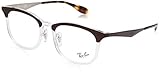 Protective case included Ray-Ban 0Rx7112, Monturas de Gafas Unisex-Adulto, Trasparent/Shiny Brown, 51