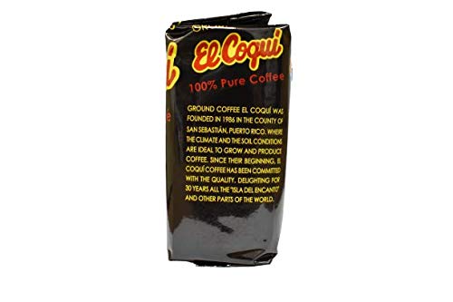 Puerto Rican Coffee - Bolsa de 8 onzas El Coqui Puro Cafe miniatura 2