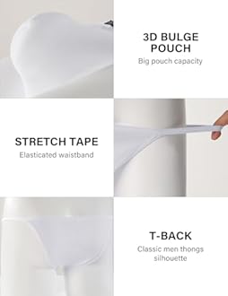 Arjen Kroos Men's Thong Swimwear Sexy G-String Briefs Underwear Swimsuit