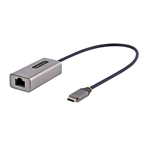 Image of StarTech USB-C to Ethernet Adapter, 10 /100 /1000Mbps, 12in Attached Cable | USB 3.0 to Gigabit Ethernet Network Adapter, Driverless Install, US1GC30B2