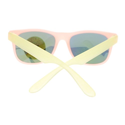 Photochromic Color Changing Frame Matte Sport Horn Rim Sunglasses Peach Yellow #TOP3
