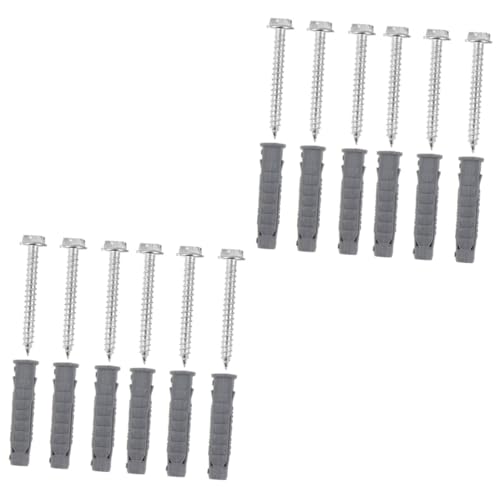 Alipis Juego de Anclajes y Tornillos para Pared 12 piezas miniatura 1
