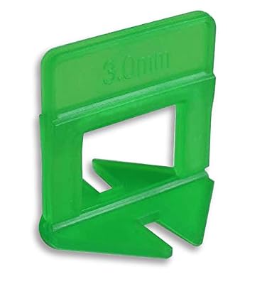 EMAISTORE 2000 Pcs Premium Tile Leveling System 1/8”(3mm) anti-lip tile spacers for easy, seamless tile installation Professional tile leveling clips. Includes 1 sponge
