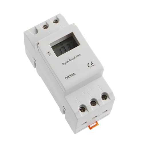 Relais temporisé numérique LCD haute précision et minuterie programmable 12V CC sur rail DIN