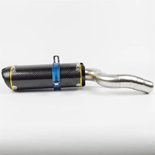 Silencieux échappement carbone avec raccord intermédiaire pour Kawasaki ZX6R ZX636 2004-2008