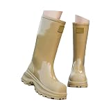 Rain Boots Women Women's Tall Rain Boots with Chunky...