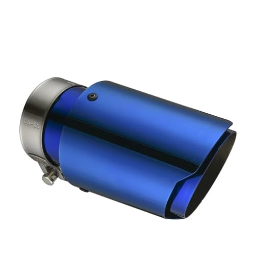 Embouts d'échappement voiture pour remplacer canule rouillée embout inox bleu 63 101mm