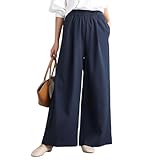 [Quiet Wave] ワイドパンツ レディース タックパンツ ストレート 落ち感 ズボン ゆったり ウエストゴム ハイウエスト 通勤 ロングパンツ 秋服 楽ちん