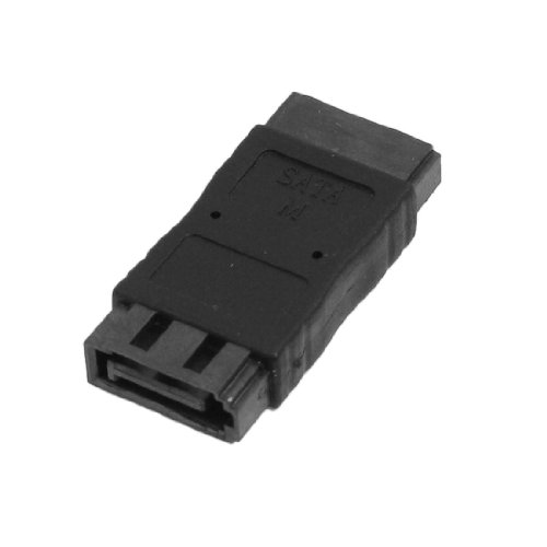 Adaptador convertidor Ruilogod SATA 7 Pin macho a macho negro