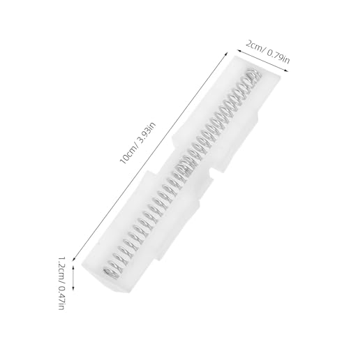 4PCS Bifold Door Spring Slide - Mecanismo Guía con Resorte para Puerta Plegable de Clóset de ABS Compatible con Puertas de 1" a 1-3/8" - Guía de Riel de Herrajes Fácil Instalación miniatura 5