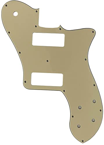 �J�X�^���M�^�[�s�b�N�K�[�h Fits US Fender 72 Tele Standard Deluxe Reissue P90 Style Guitar Pickguard (3�v���C���B���e�[�W�C�G���[)